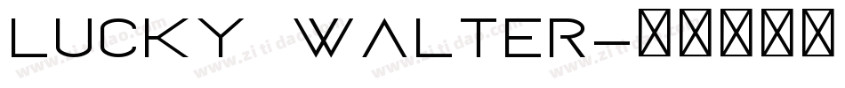 Lucky Walter字体转换